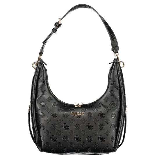 Guess Jeans Black Polyurethane Women's Handbag - ClickThatClicks 