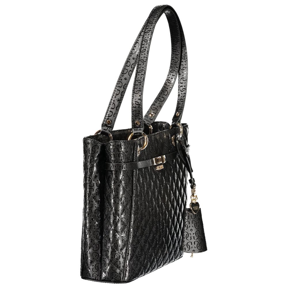 Guess Jeans Black Polyurethane Women's Handbag - ClickThatClicks 