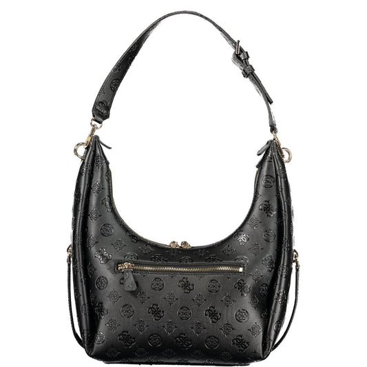 Guess Jeans Black Polyurethane Women's Handbag - ClickThatClicks 