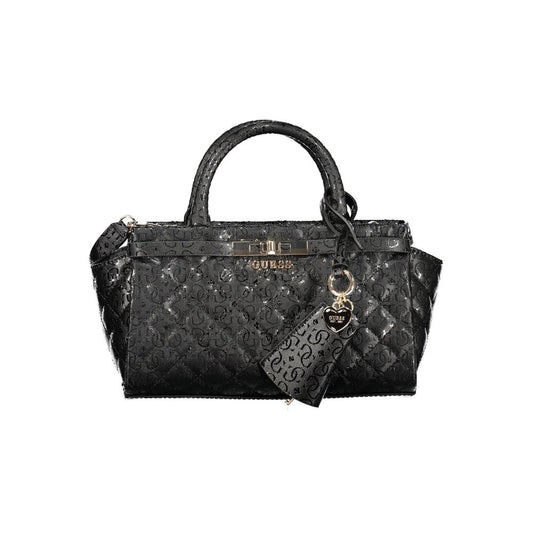 Guess Jeans Black Polyurethane Women Handbag - ClickThatClicks 