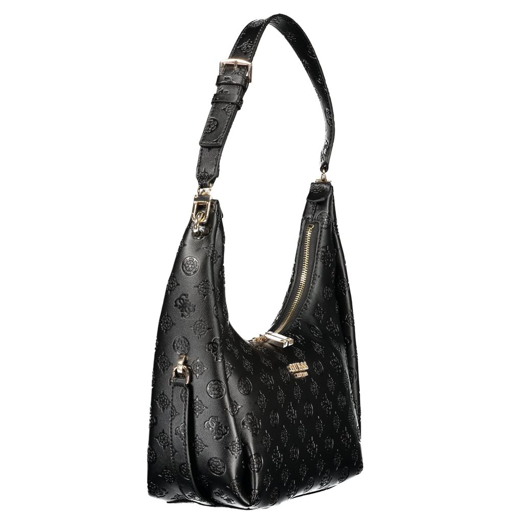 Guess Jeans Black Polyurethane Women's Handbag - ClickThatClicks 