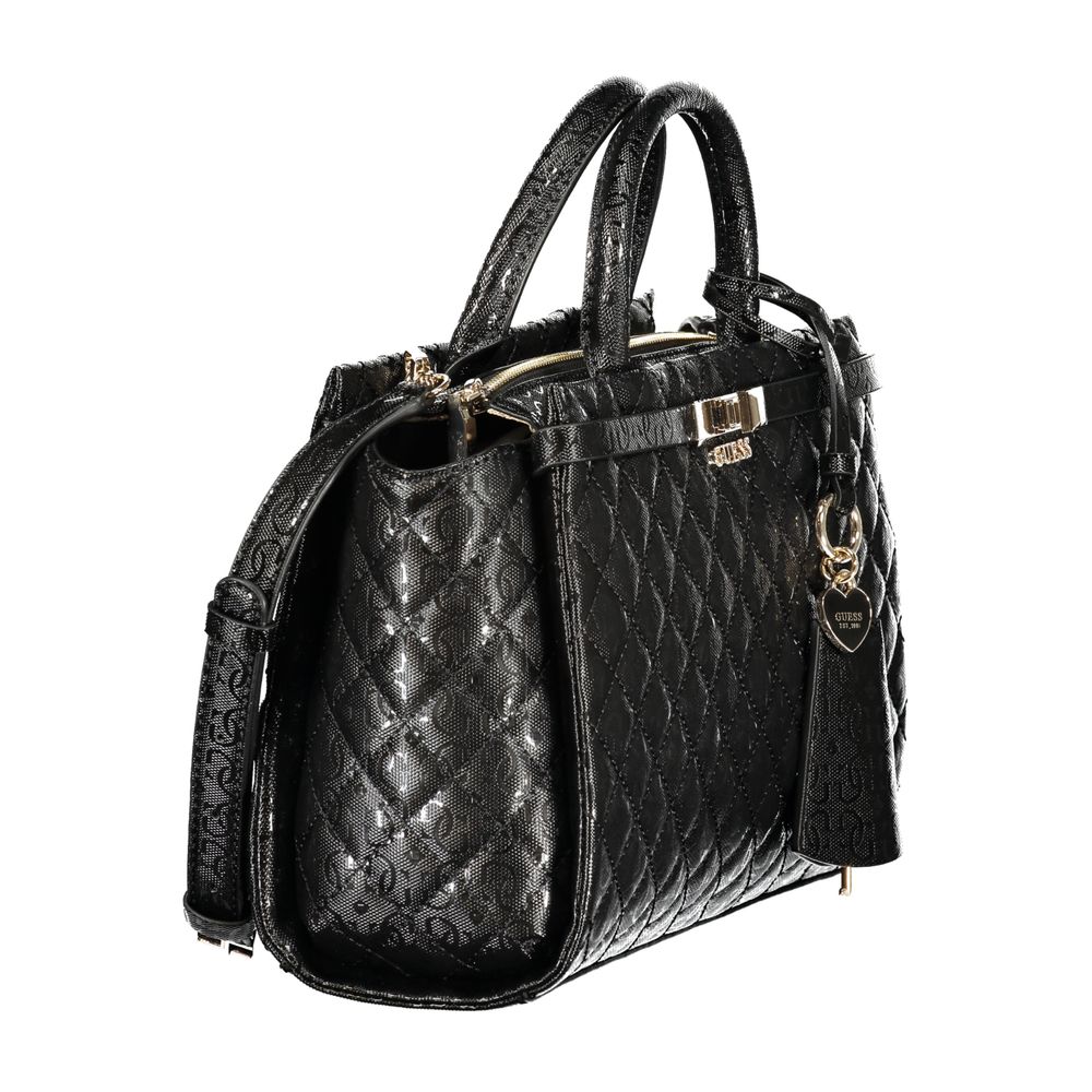 Guess Jeans Black Polyurethane Women's Handbag - ClickThatClicks 