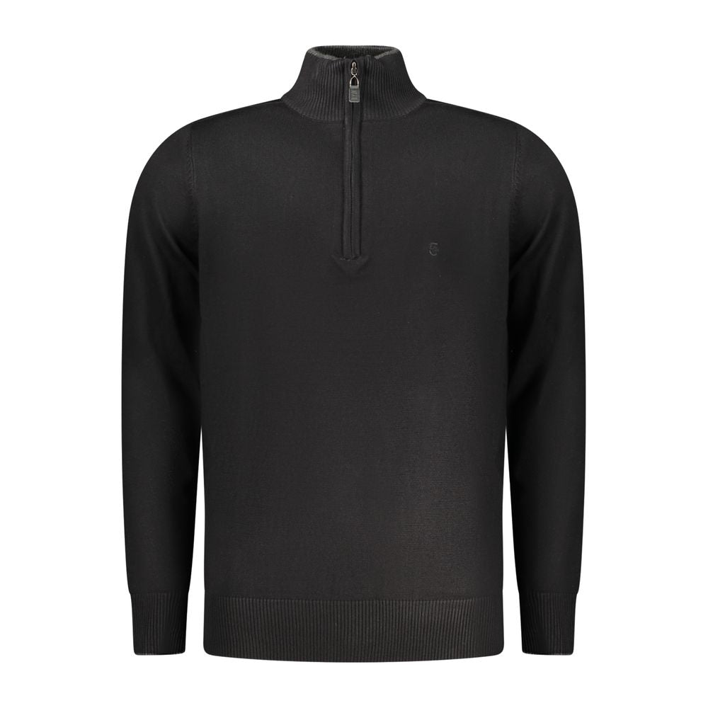 Coveri Moving Black Viscose Men's Sweater - ClickThatClicks 