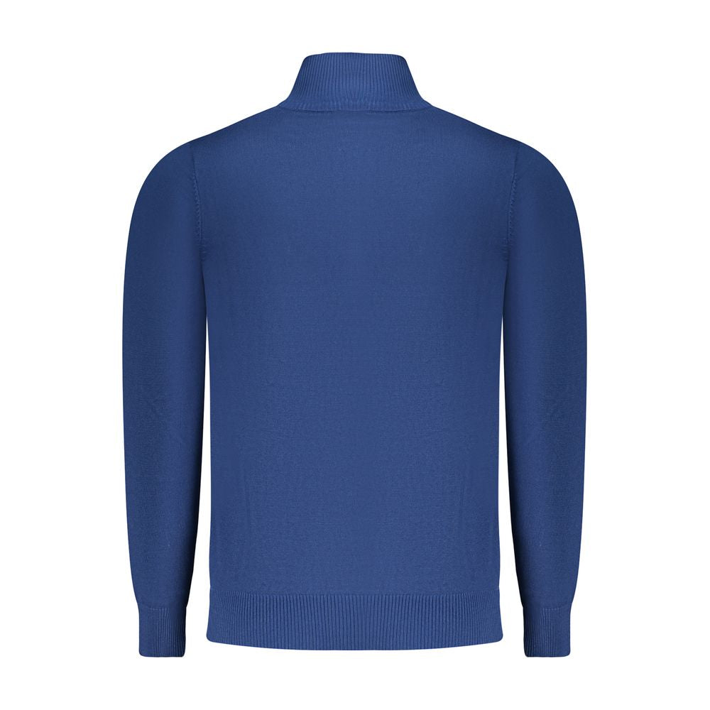 Coveri Moving Blue Viscose Men Sweater - ClickThatClicks 