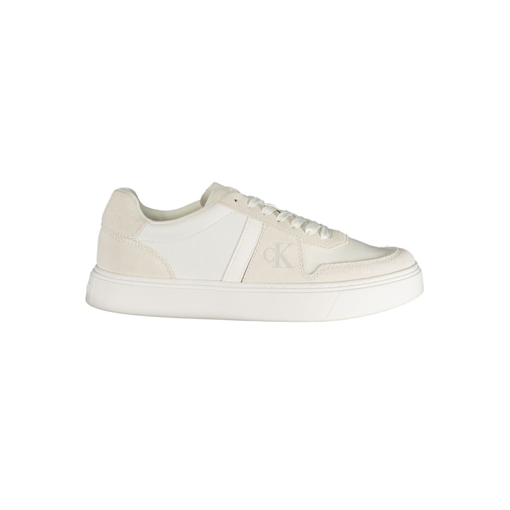Calvin Klein Bianco Polyester Mens Sneaker - ClickThatClicks 