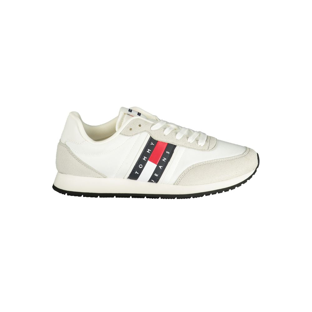Tommy Hilfiger White Polyurethane Men Sneaker - ClickThatClicks 