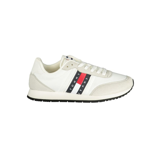 Tommy Hilfiger White Polyurethane Men Sneaker - ClickThatClicks 