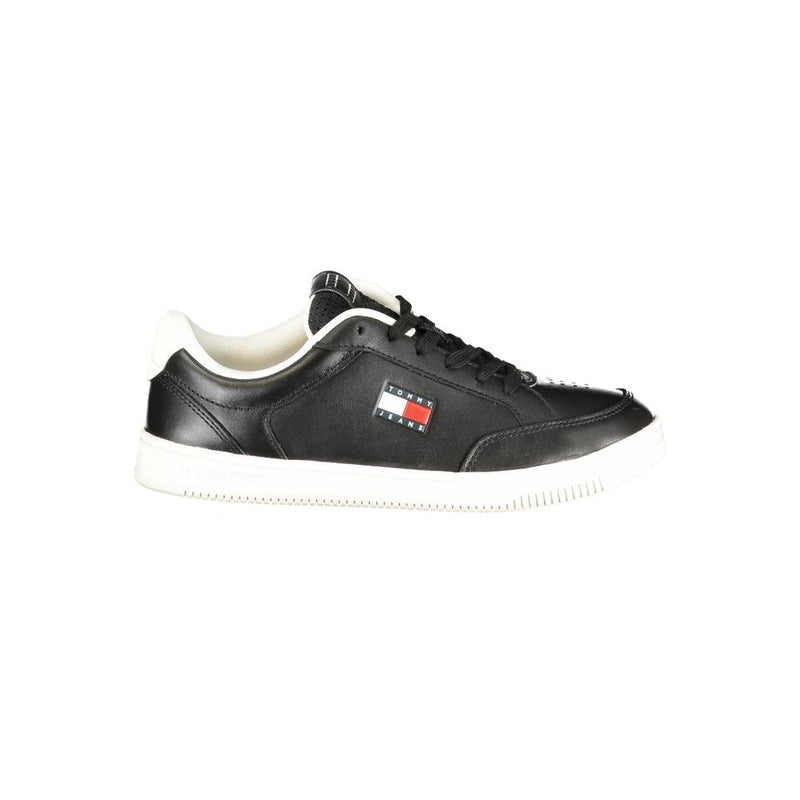 Tommy Hilfiger Black Polyurethane Men Sneaker