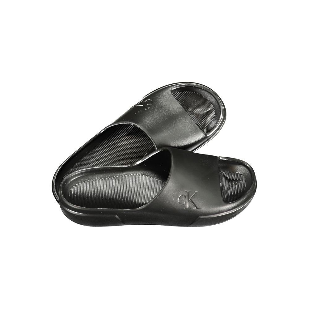 Calvin Klein Nero Polyurethane Mens Slipper