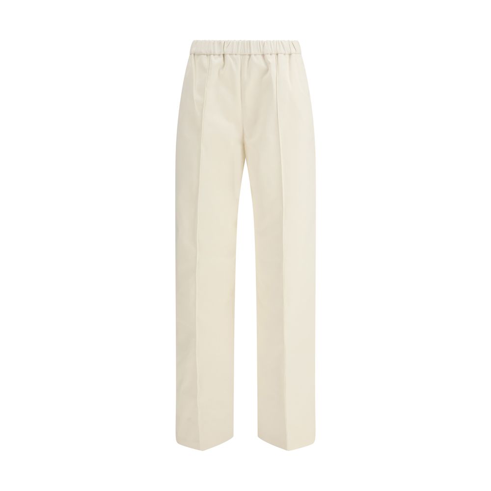 Fabiana Filippi Cream Cotton Casual Pants