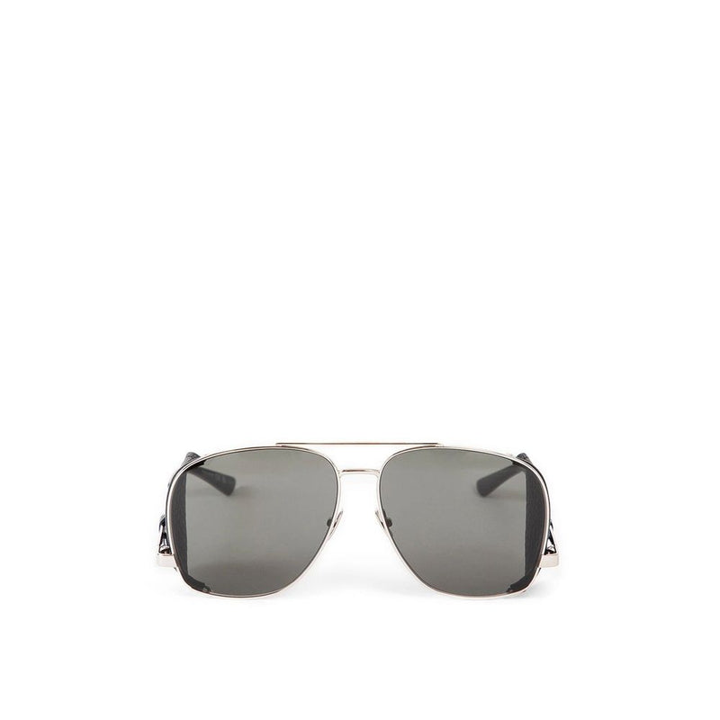 Saint Laurent Silver Metal Sunglasses