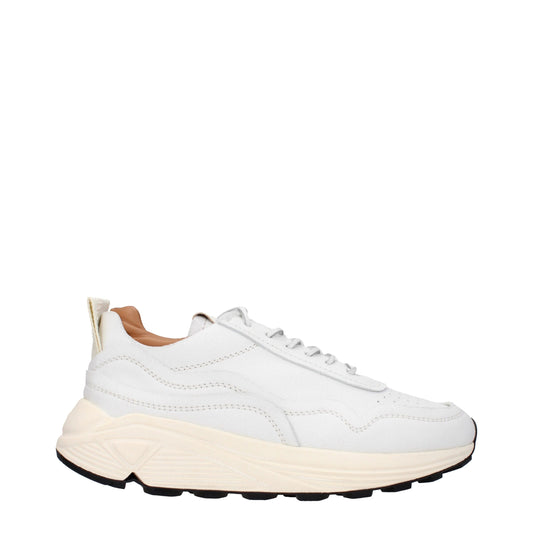 Buttero White Leather Chunky Sneakers - ClickThatClicks 