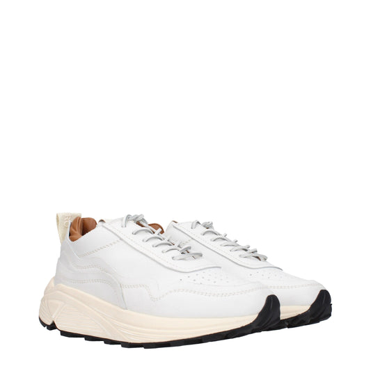 Buttero White Leather Chunky Sneakers - ClickThatClicks 