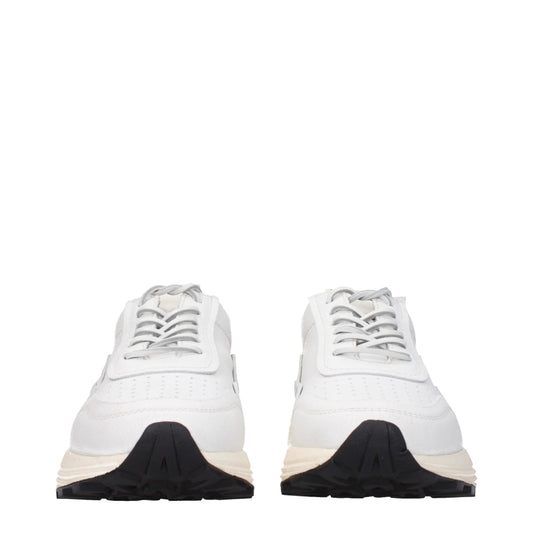 Buttero White Leather Chunky Sneakers - ClickThatClicks 