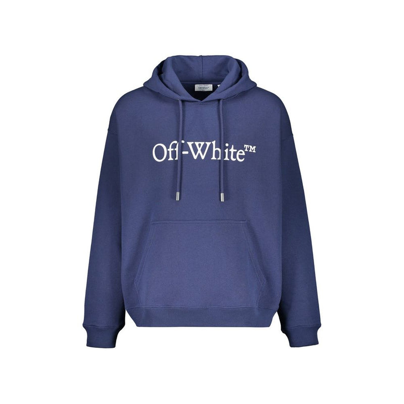 Off-White Blue Cotton Sweatshirt