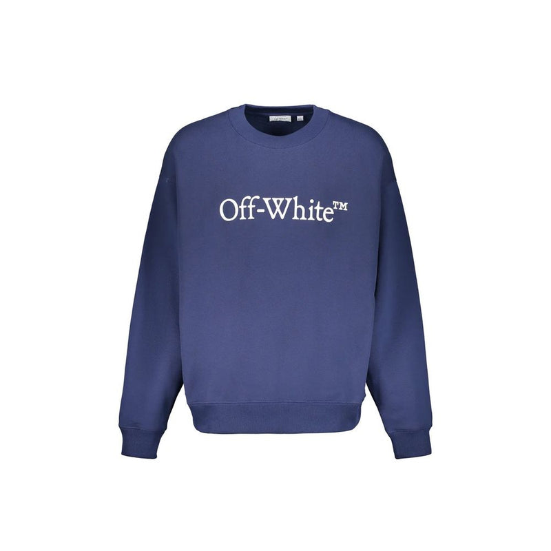 Off-White Blue Cotton Sweatshirt