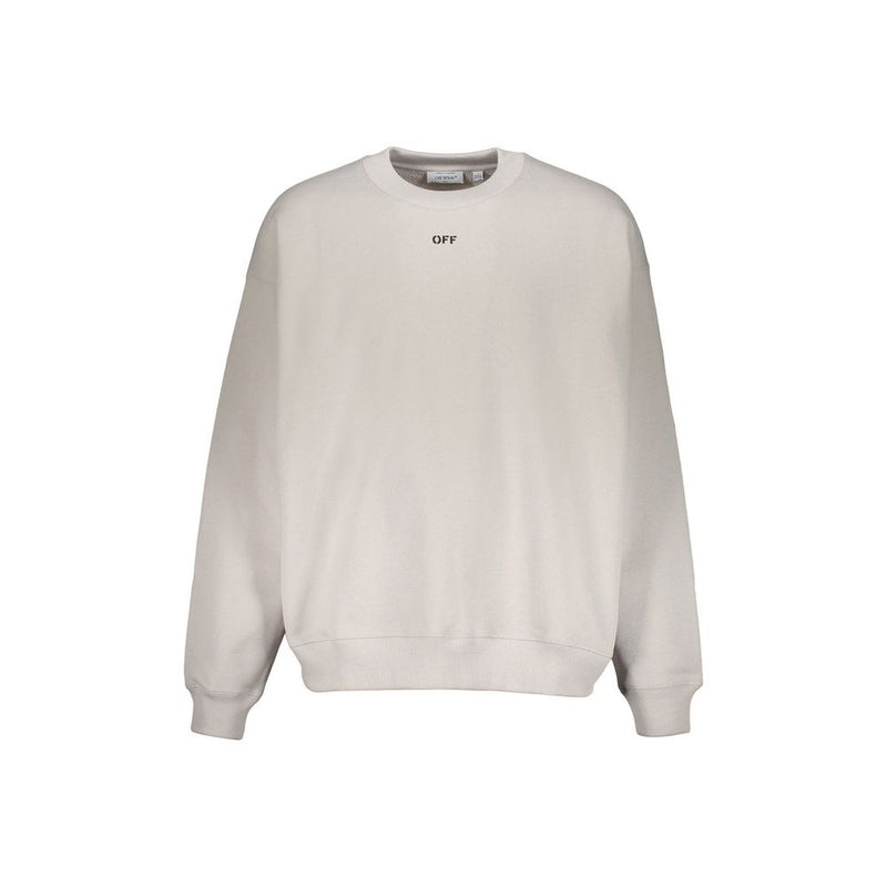 Off-White Gray Cotton Sweatshirt