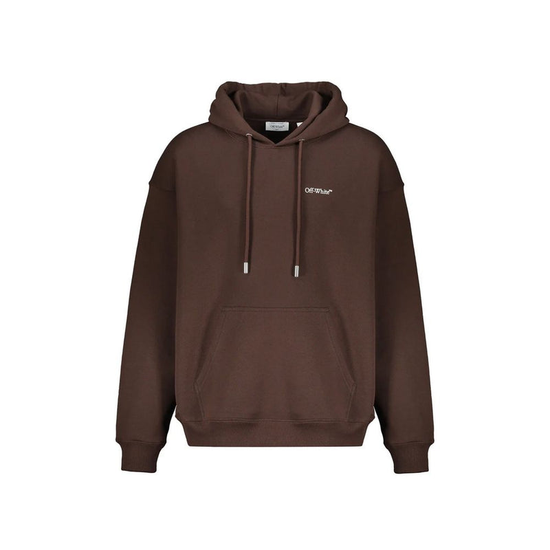Off-White Brown Cotton Sweatshirt