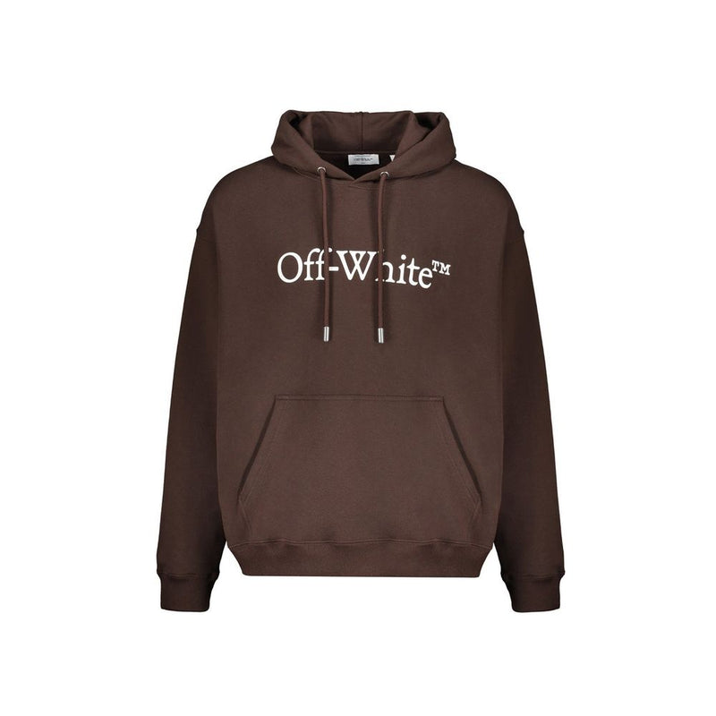 Off-White Brown Cotton Sweatshirt