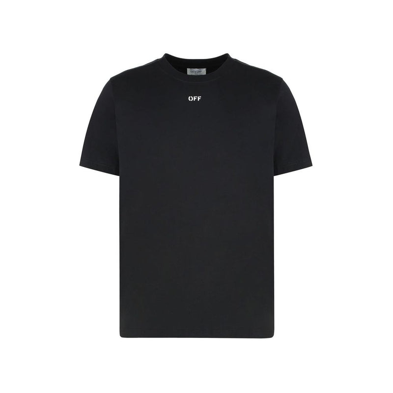 Off-White Black Cotton T-Shirt