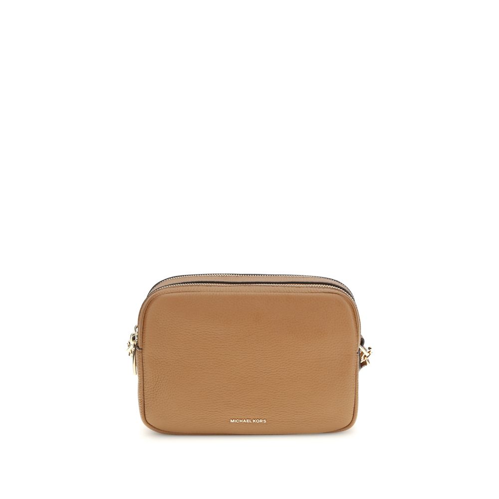 Michael Kors Brown Calf Leather Bos Taurus Shoulder Bag - ClickThatClicks 
