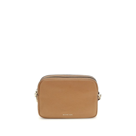 Michael Kors Brown Calf Leather Bos Taurus Shoulder Bag - ClickThatClicks 