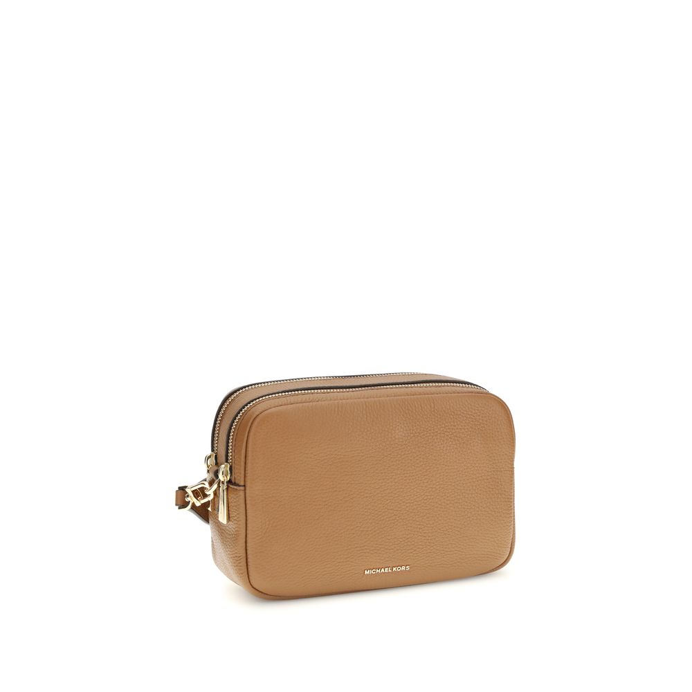 Michael Kors Brown Calf Leather Bos Taurus Shoulder Bag - ClickThatClicks 