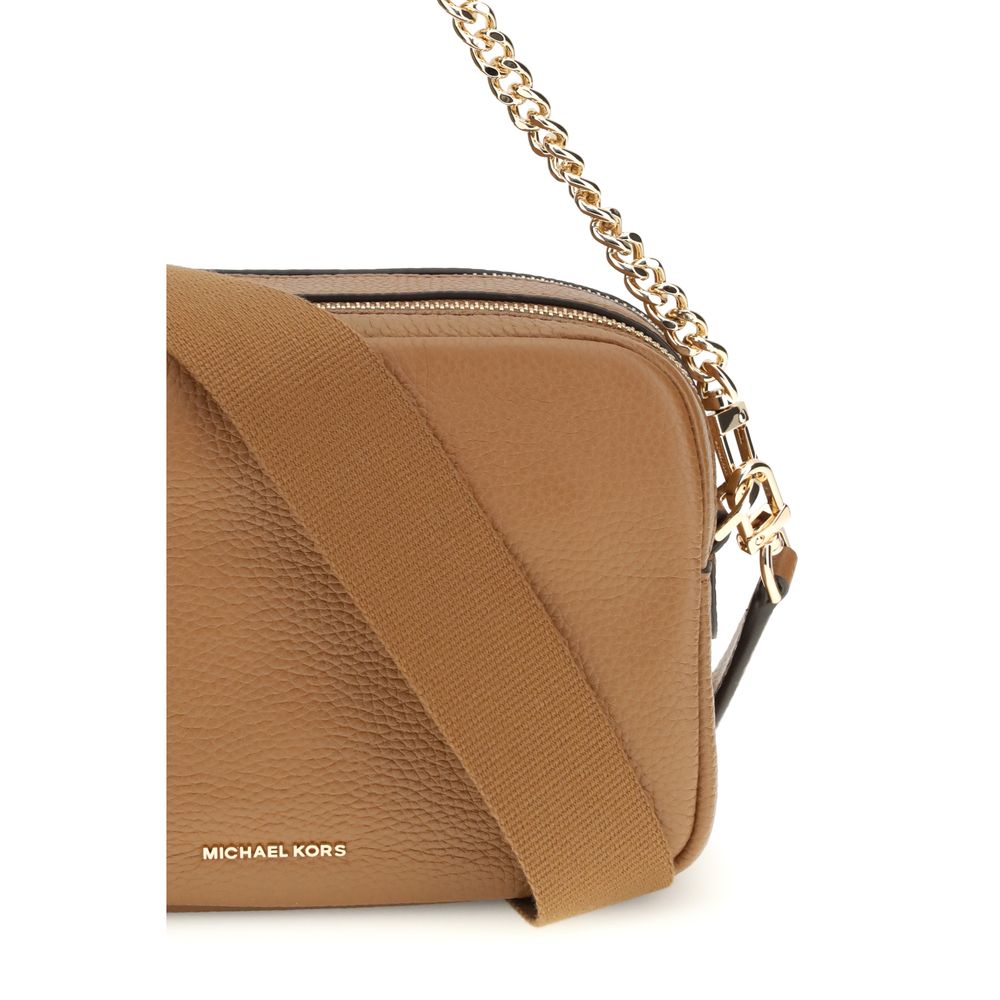 Michael Kors Brown Calf Leather Bos Taurus Shoulder Bag - ClickThatClicks 