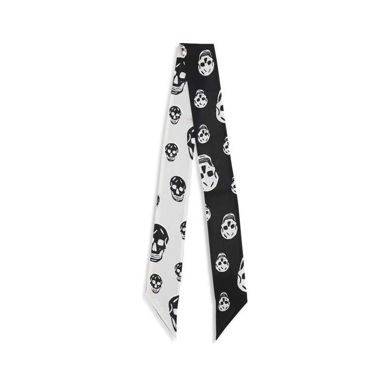 Alexander McQueen Black Silk Scarf