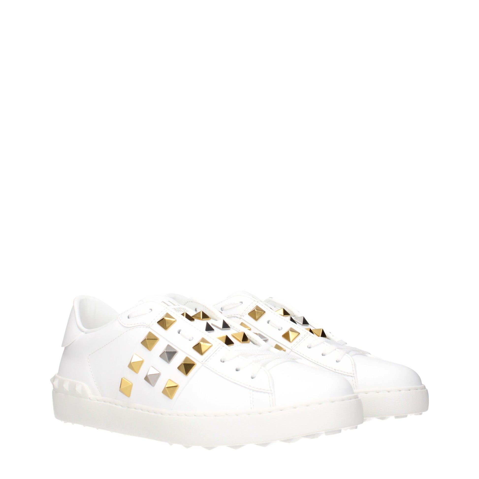 Valentino Garavani White Leather Low Top Sneakers - ClickThatClicks 