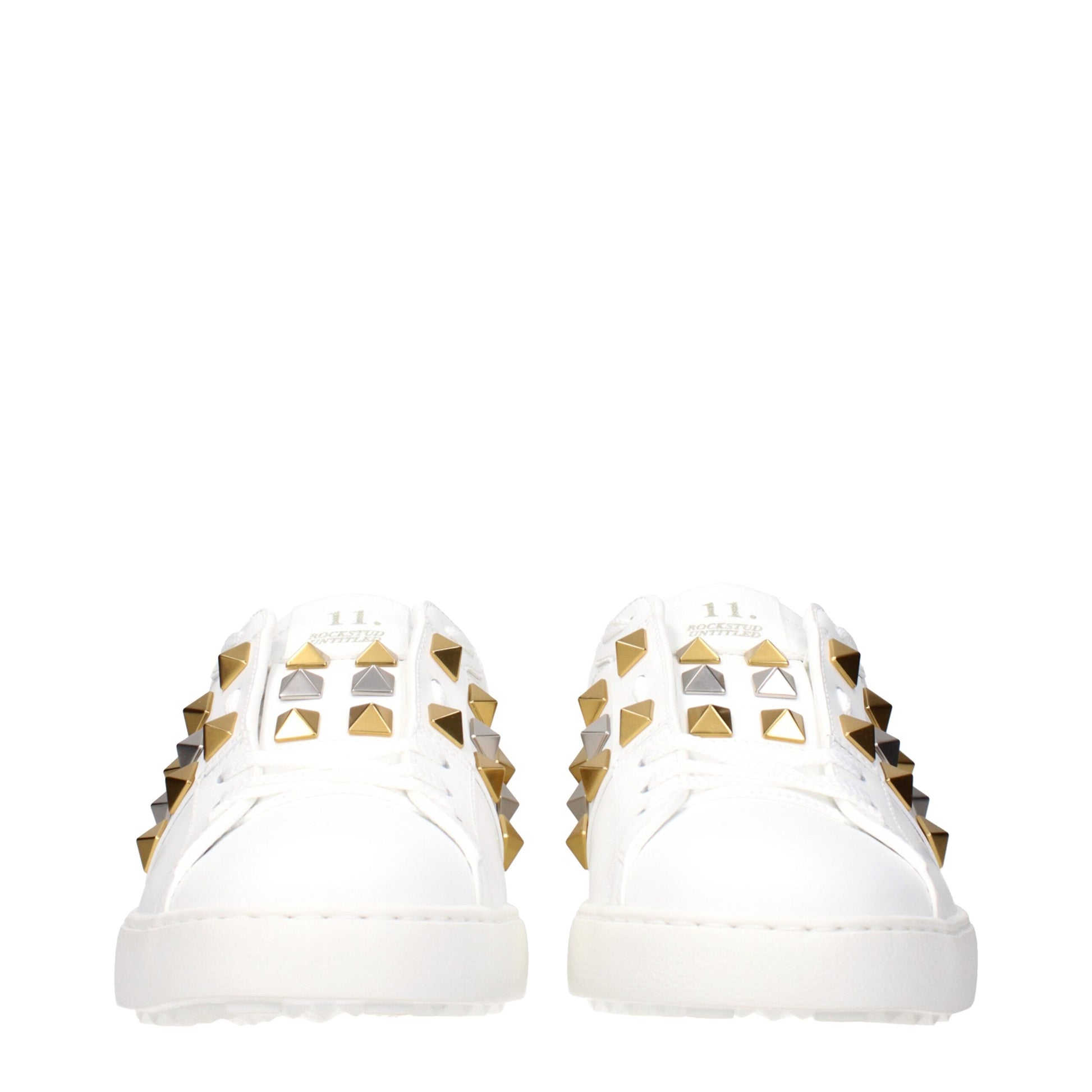 Valentino Garavani White Leather Low Top Sneakers - ClickThatClicks 