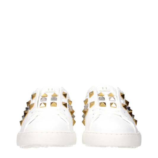 Valentino Garavani White Leather Low Top Sneakers - ClickThatClicks 