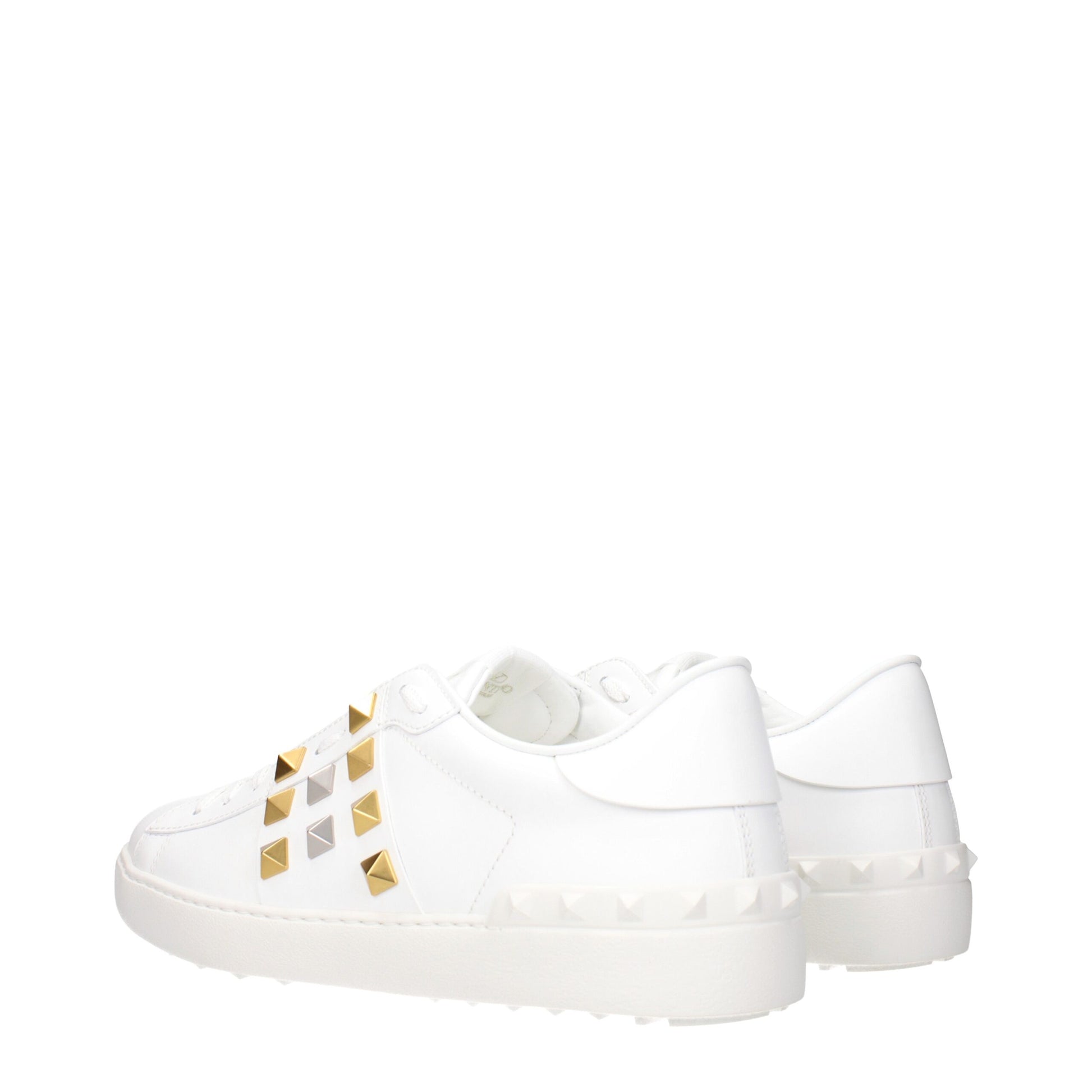 Valentino Garavani White Leather Low Top Sneakers - ClickThatClicks 