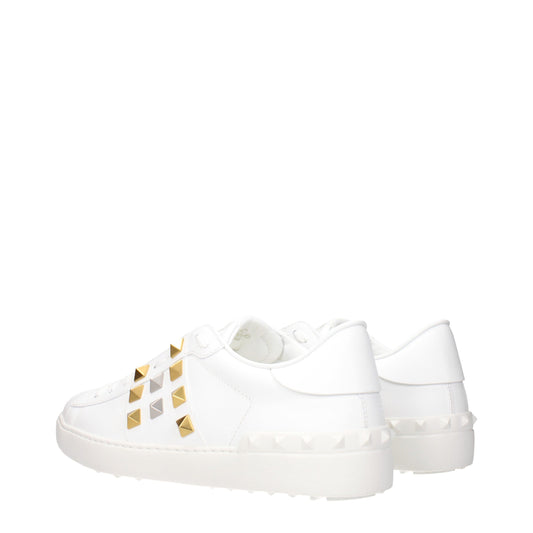 Valentino Garavani White Leather Low Top Sneakers - ClickThatClicks 