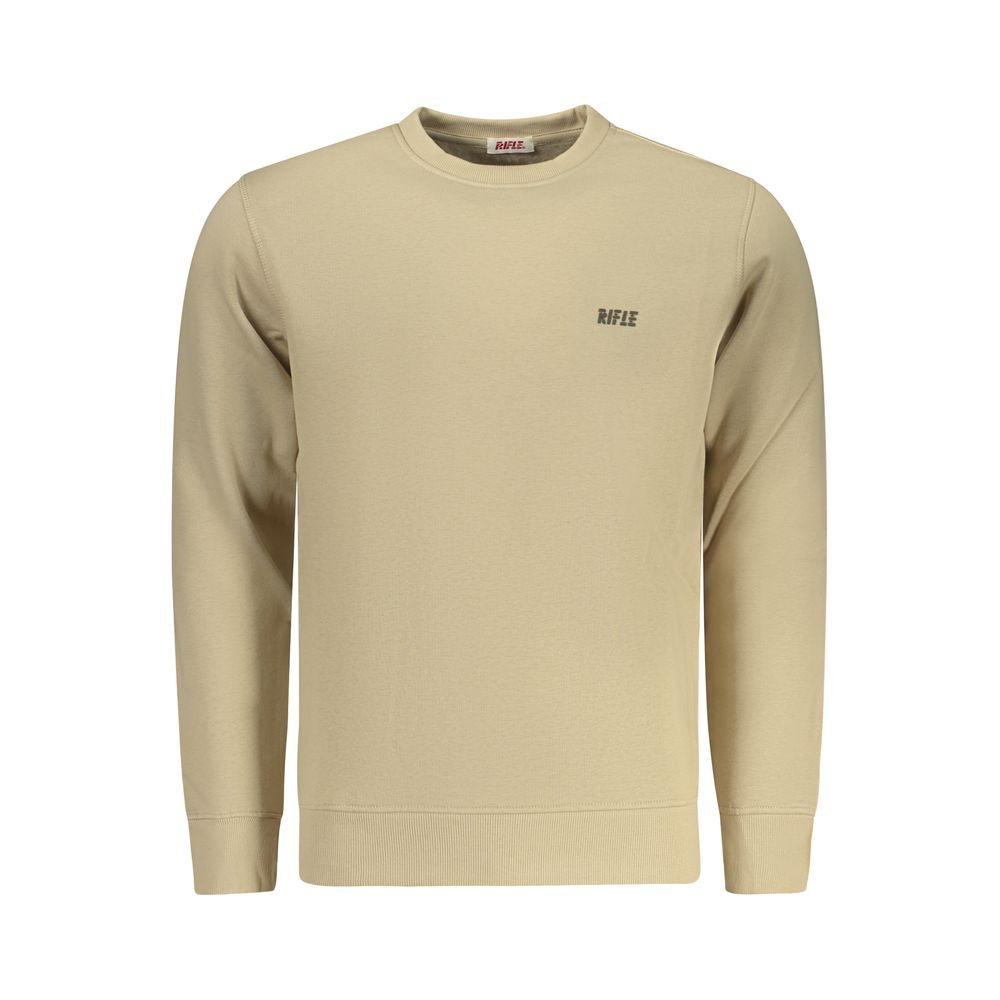 Rifle Beige Cotton Men Sweatshirt - ClickThatClicks 