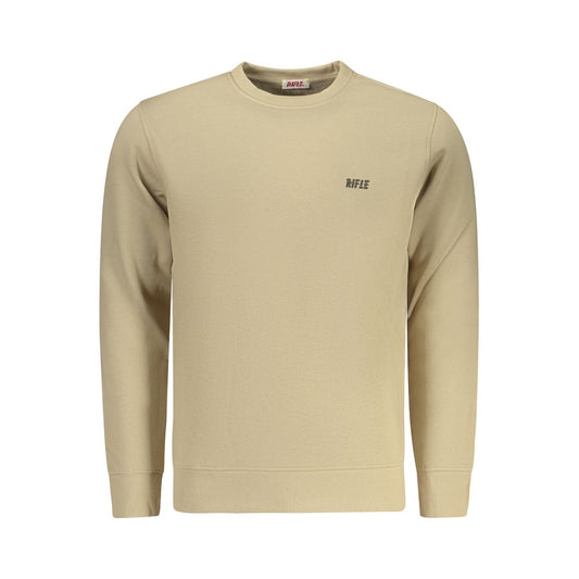 Rifle Beige Cotton Men Sweatshirt - ClickThatClicks 