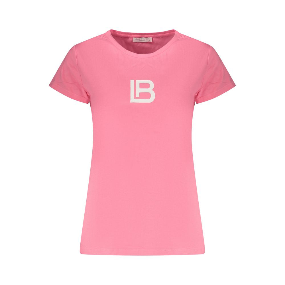 Laura Biagiotti Pink Cotton T-Shirt