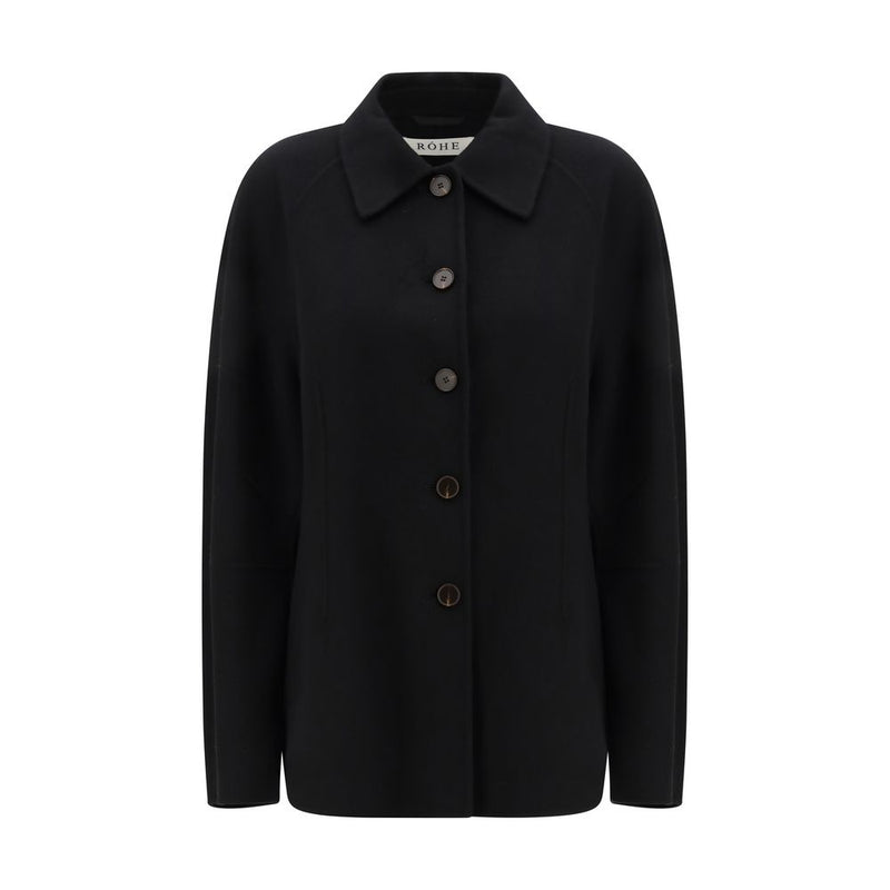 Rohe Black Wool Coat