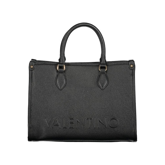 Mario Valentino Black Polyurethane Women Handbag - ClickThatClicks 