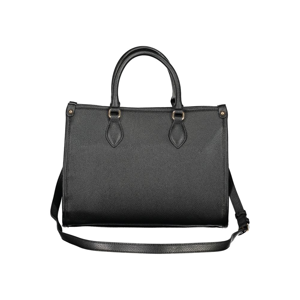 Mario Valentino Black Polyurethane Women Handbag - ClickThatClicks 