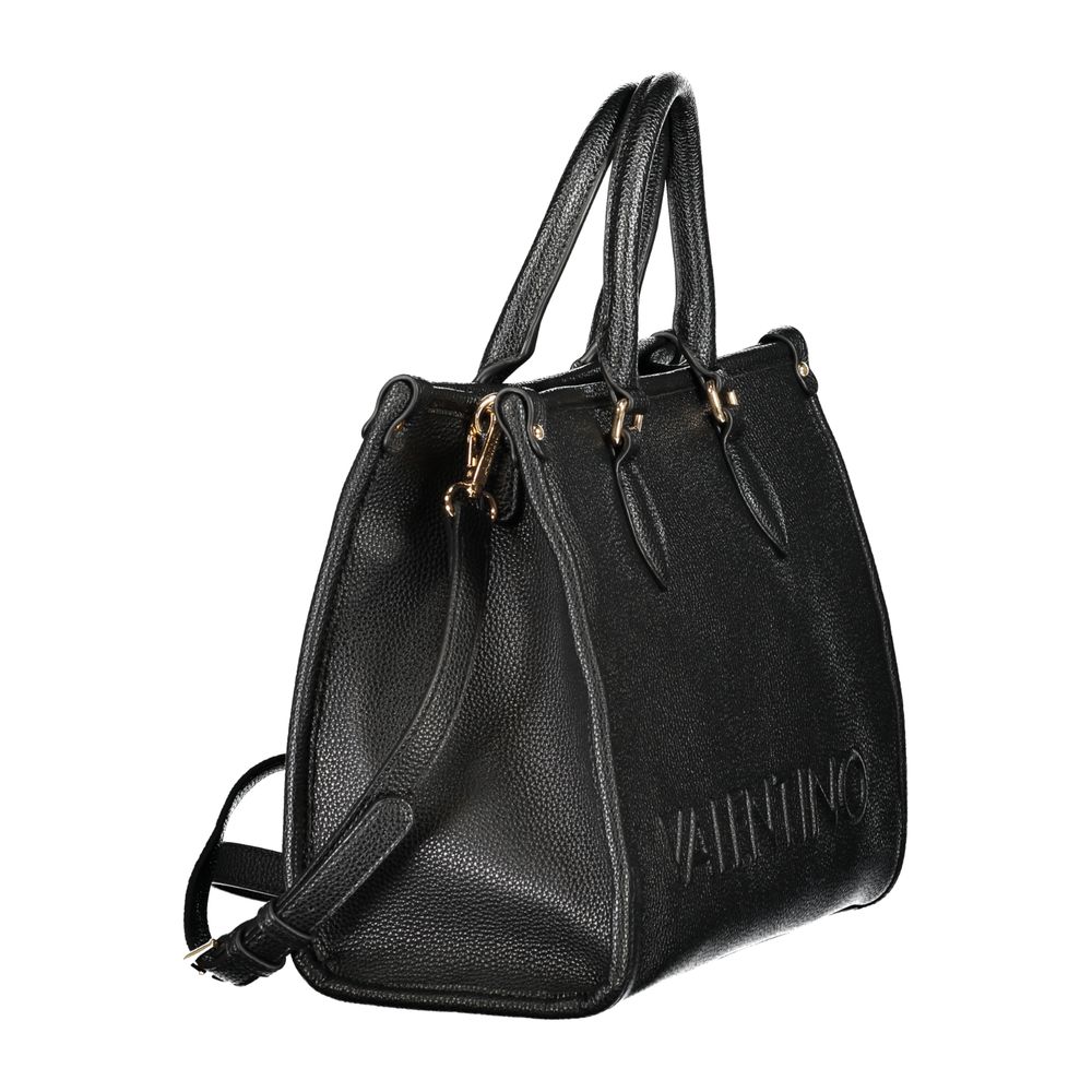 Mario Valentino Black Polyurethane Women Handbag - ClickThatClicks 