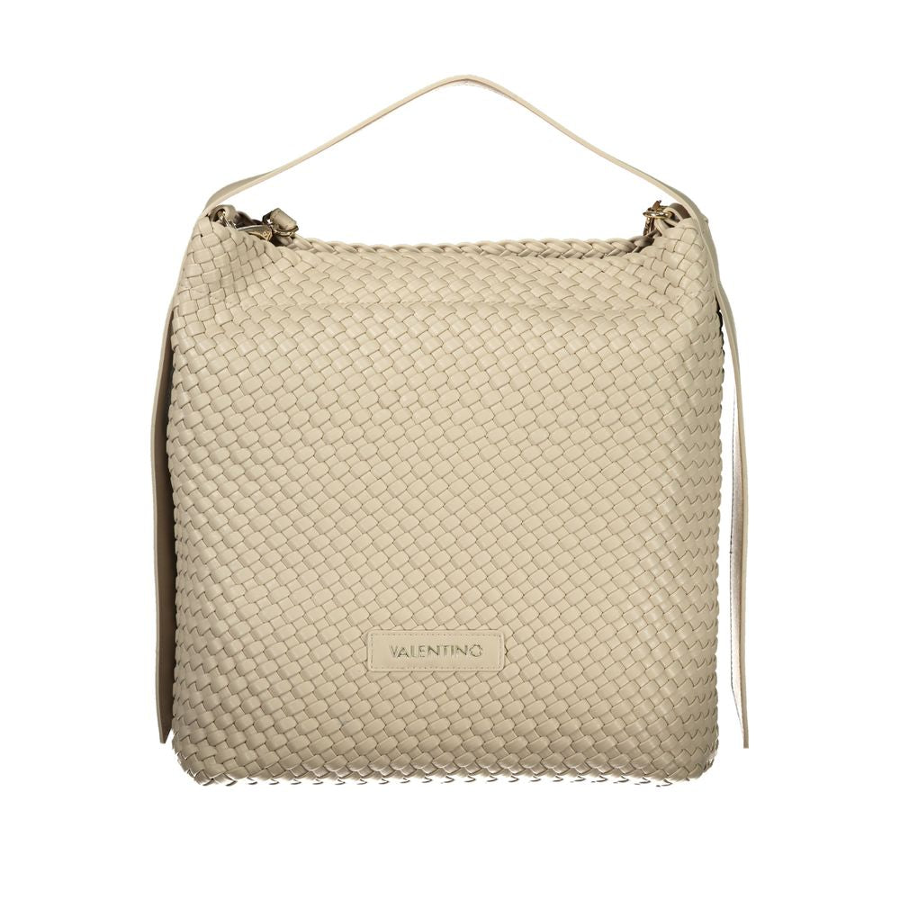 Mario Valentino Beige Polyurethane Women Handbag - ClickThatClicks 