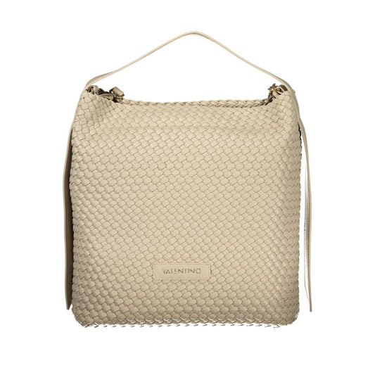 Mario Valentino Beige Polyurethane Women Handbag - ClickThatClicks 