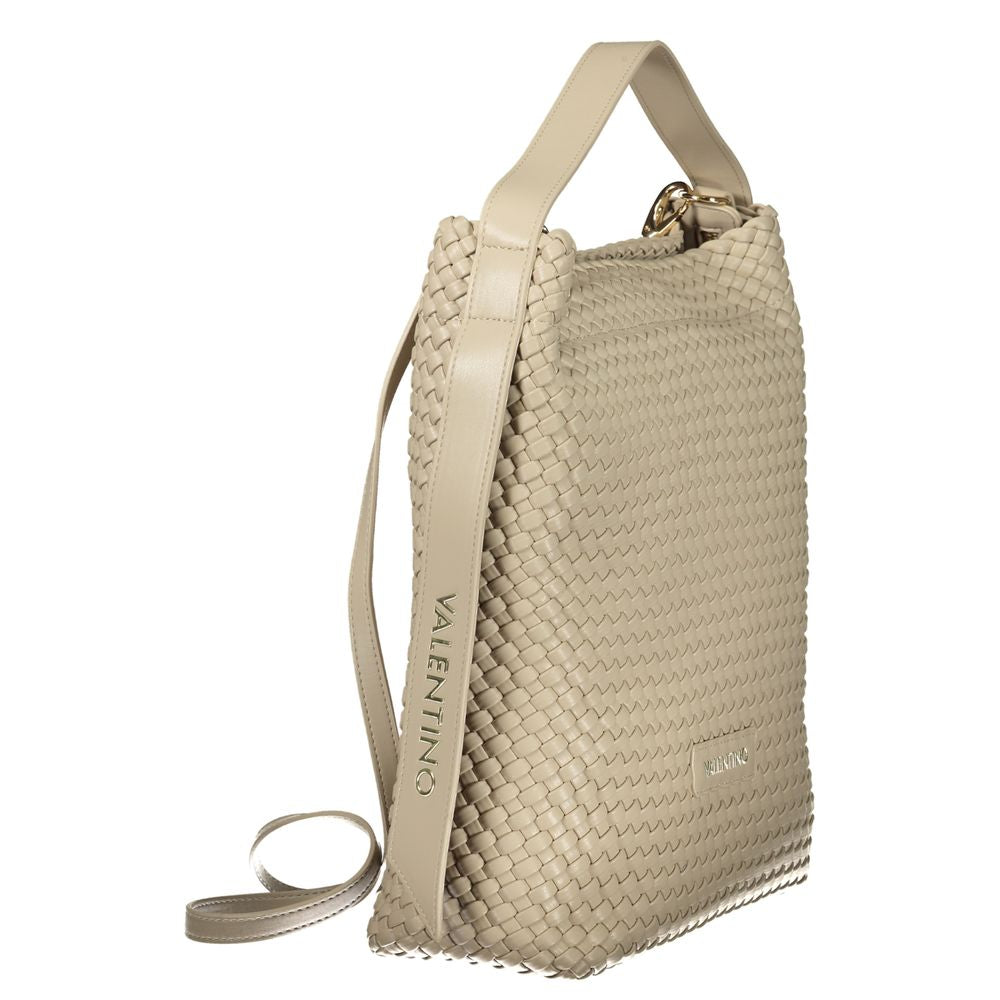 Mario Valentino Beige Polyurethane Women Handbag - ClickThatClicks 