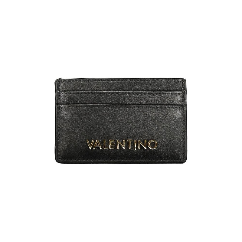 Mario Valentino Black Polyurethane Women Wallet