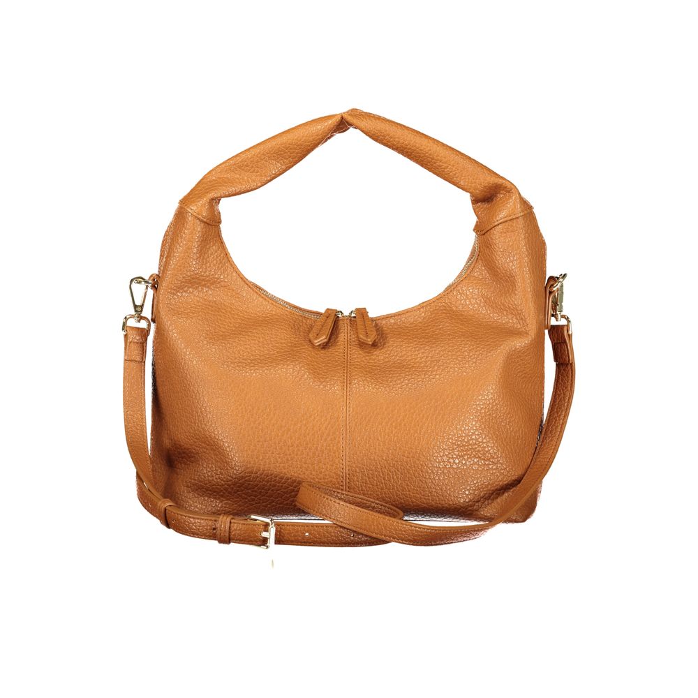 Mario Valentino Marrone Polyurethane Women Handbag - ClickThatClicks 