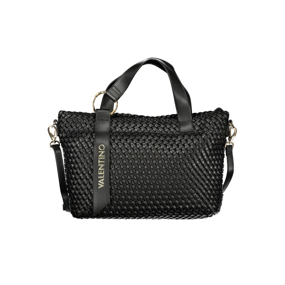 Mario Valentino Black Polyurethane Women Handbag - ClickThatClicks 