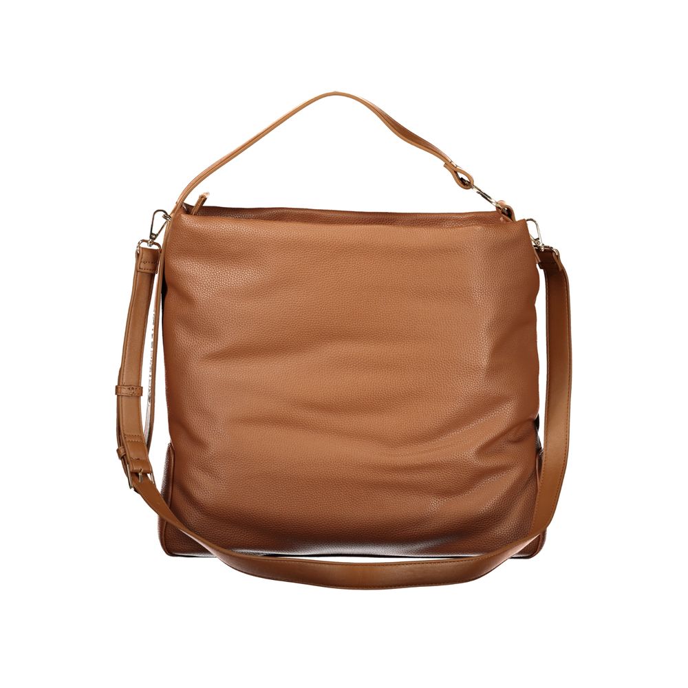 Mario Valentino Marrone Polyurethane Women Handbag - ClickThatClicks 