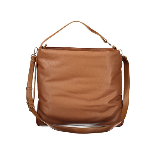 Mario Valentino Marrone Polyurethane Women Handbag - ClickThatClicks 
