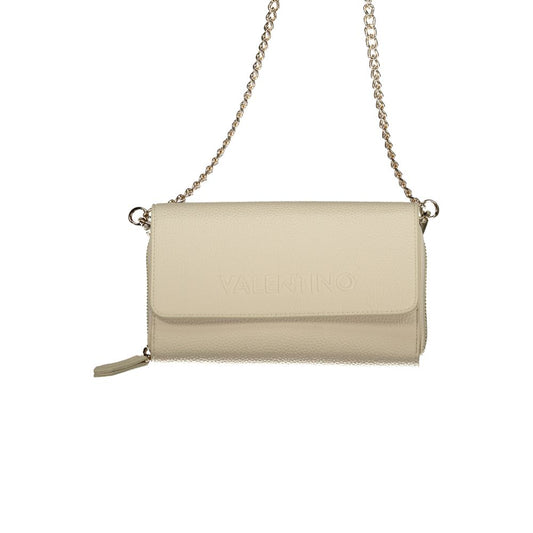 Mario Valentino Beige Polyurethane Women Wallet - ClickThatClicks 